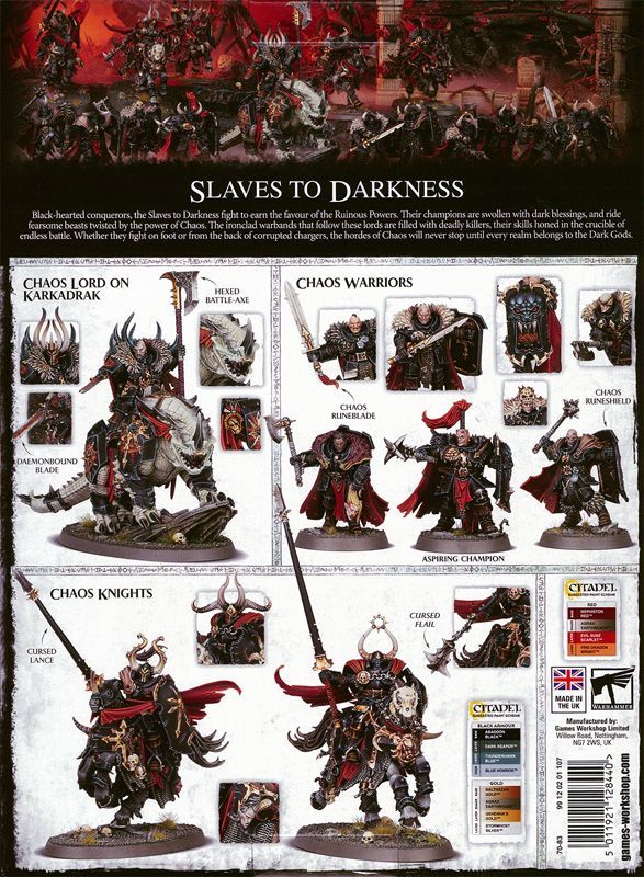 ウォーハンマー スレイヴ トゥ ダークネス warhammer｜模型/プラモデル