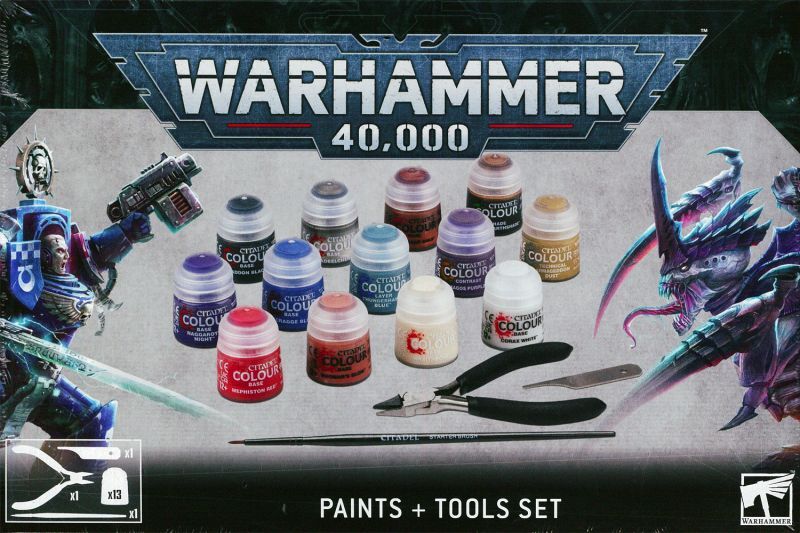 WARHAMMER 40000: PAINTS+TOOLS